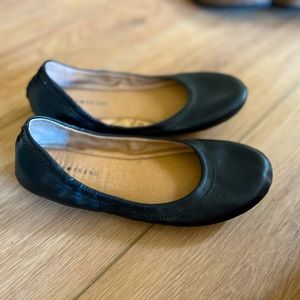 Girls lucky brand black ballerina flats size 2